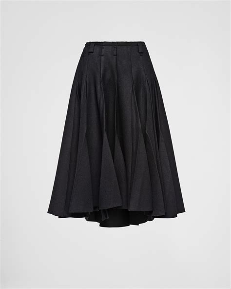 vintage prada skirt|prada black pleated skirt.